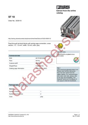 3036110 datasheet  